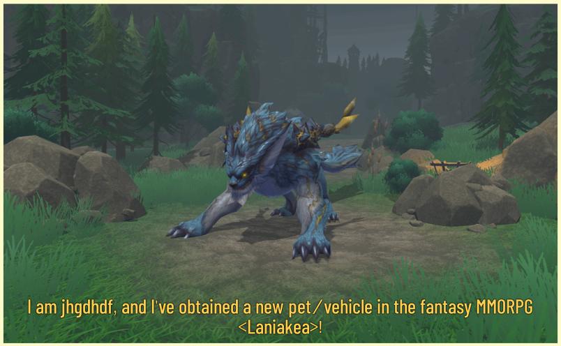 Check out my new companions and rides in <a href="/LaniakeaGame/">LANIAKEA</a>! #Laniakea #MMORPG #ExplorerEditionS1 #BlockchainGaming
