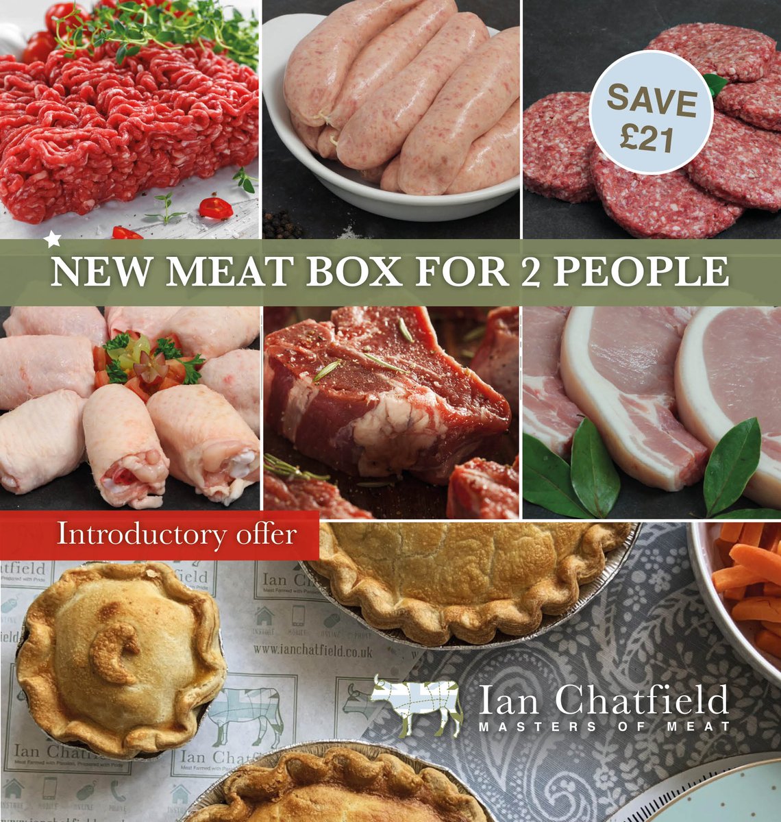 IanChatfield's tweet image. 🥩🌟 Introducing our brand new Meat Box, perfect for two people! 🌟🥩

🔥 Get yours now at an introductory discount: cutt.ly/Value-Box 📲

Next day nationwide delivery available! 🚛

👉 Plus, earn points on every pound spent! Don’t miss out! 👈

#meatbox #fooddelivery