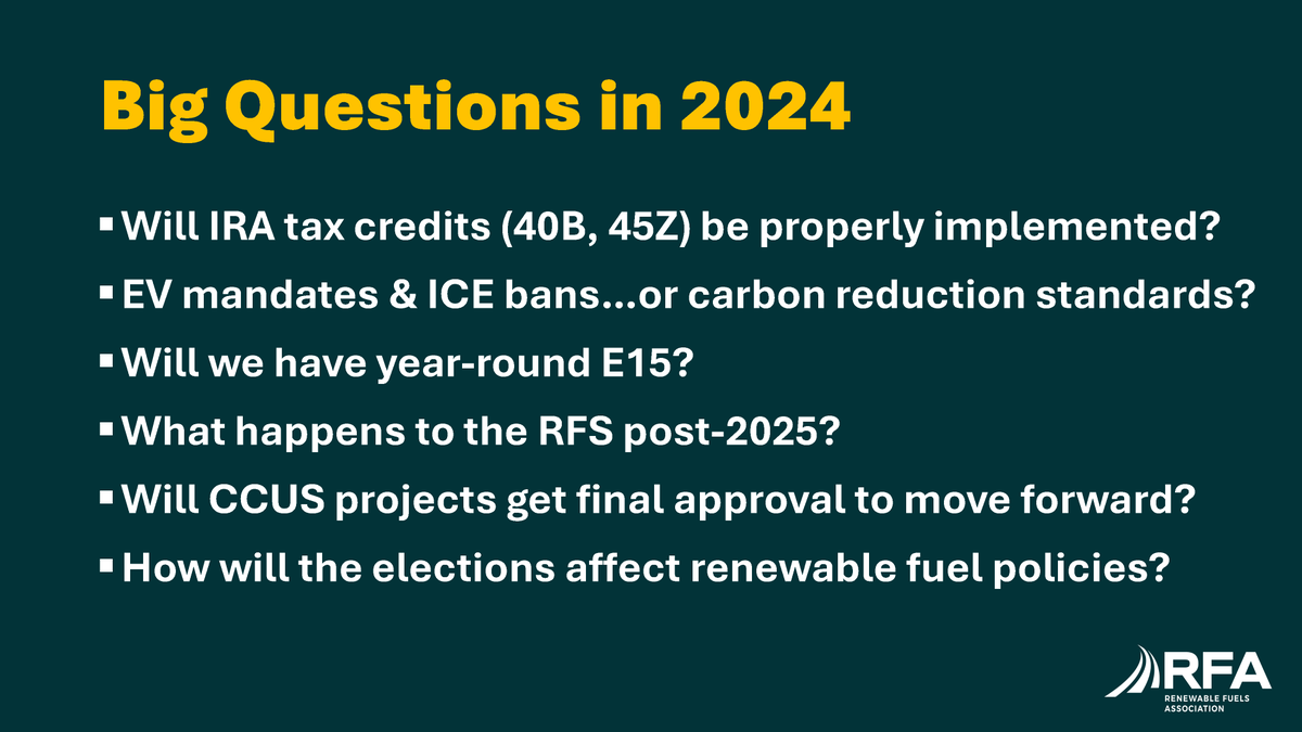 RFA’s Geoff Cooper: Several policy decisions expected in the next three to six months will shape the future course of the #ethanol industry for years—and perhaps decades—to come. Our industry faces some momentous questions about the future. #RFANEC