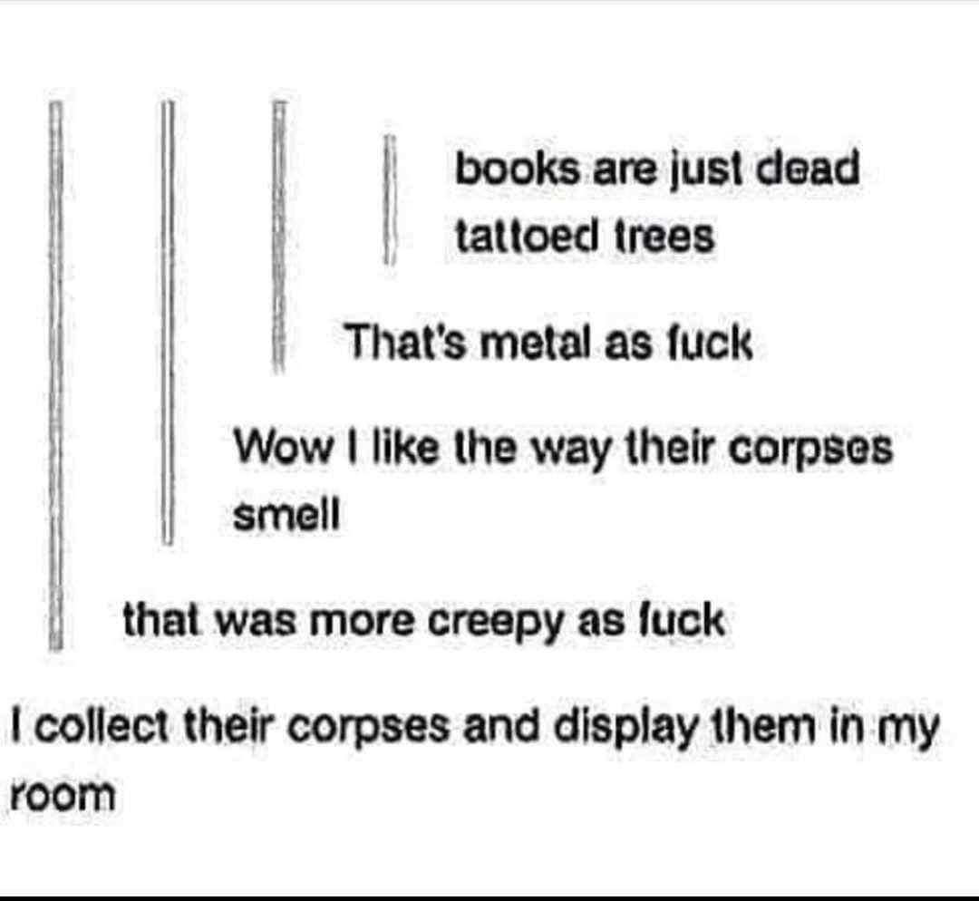 Bookstores: Where you can purchase said corpses 

Libraries: Where you can borrow them and return when you are done with them
 
I don't know which is more macabre lol