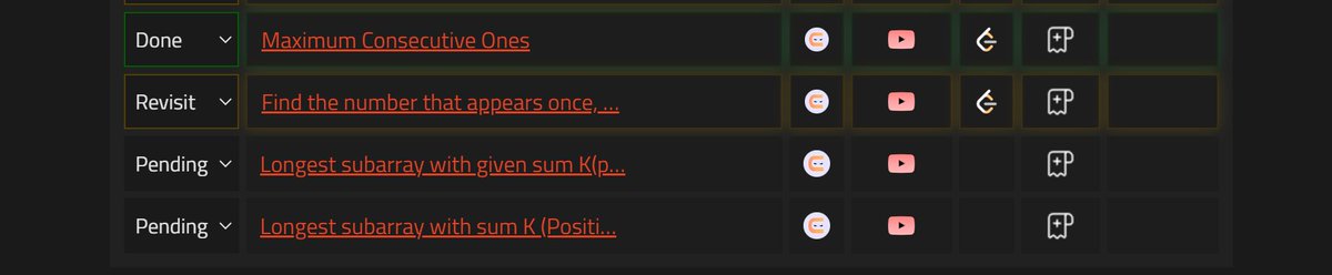 kumkum_41963's tweet image. #100DaysOfCode #StriverA2ZDSA #DSAWithKunal 
Day🗓️ 27 , 28 , 29 of DSA!   
-max consecutive ones    
Learning : [In progress]
Hashing