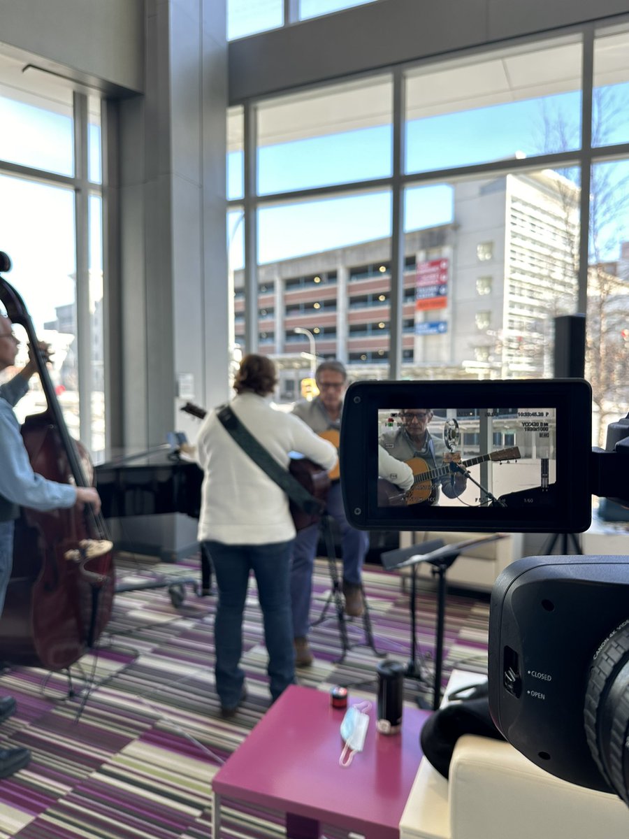The Cadleys just began their performance at the Upstate Cancer Center. Patients are here enjoying the music! #bdj3422