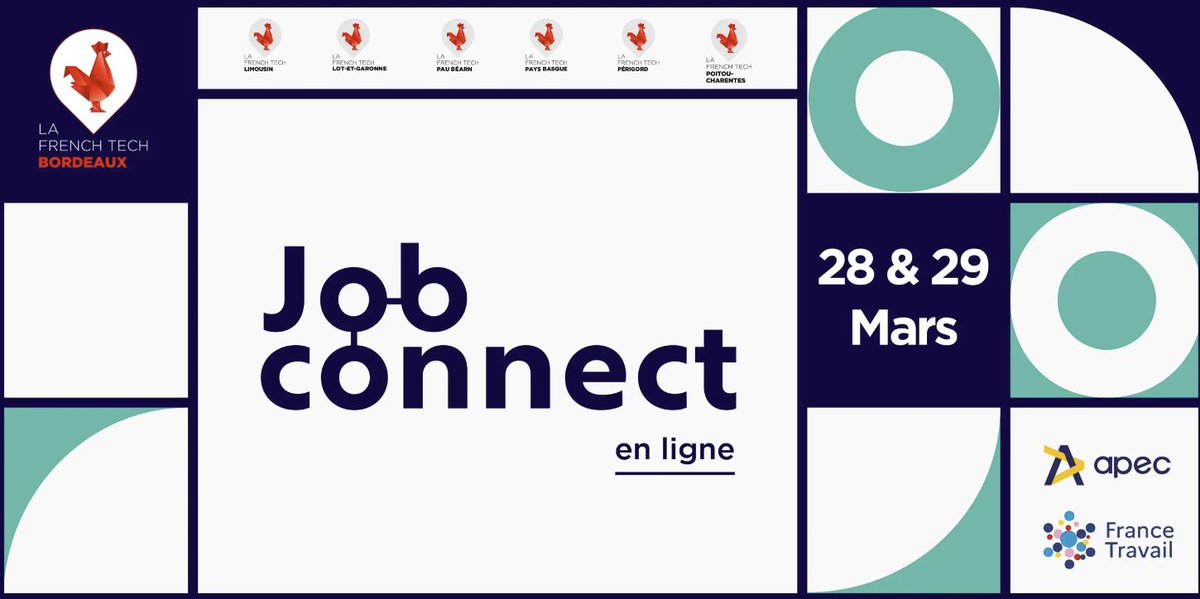 📢 Le #JobConnect revient le 28 et 29 mars 🤝

Si vous êtes une entreprise à la recherche de votre futur talent, n'attendez plus ! ☝️

Déposez vos offres et vos créneaux dès maintenant 👉 lc.cx/vKN0KOGEufK

En partenariat avec <a href="/Apec_NA/">Apec NouvelleAquitaine</a>  et <a href="/FTravail_NA/">France Travail Nouvelle-Aquitaine</a> 🤝