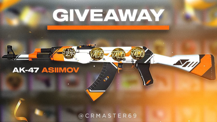 crmaster69's tweet image. 🎁31$ CRYPTO / AK-47 | Asiimov 🔥

To enter:
✅Retweet &amp;amp; Like,
✅Follow
✅Tag a friend,
✅sub + like  (proof)
youtu.be/GvzGg93QFVM

🍀Good Luck!
⏰Ends in 7 days!

#CSGO #CSGOGiveaways