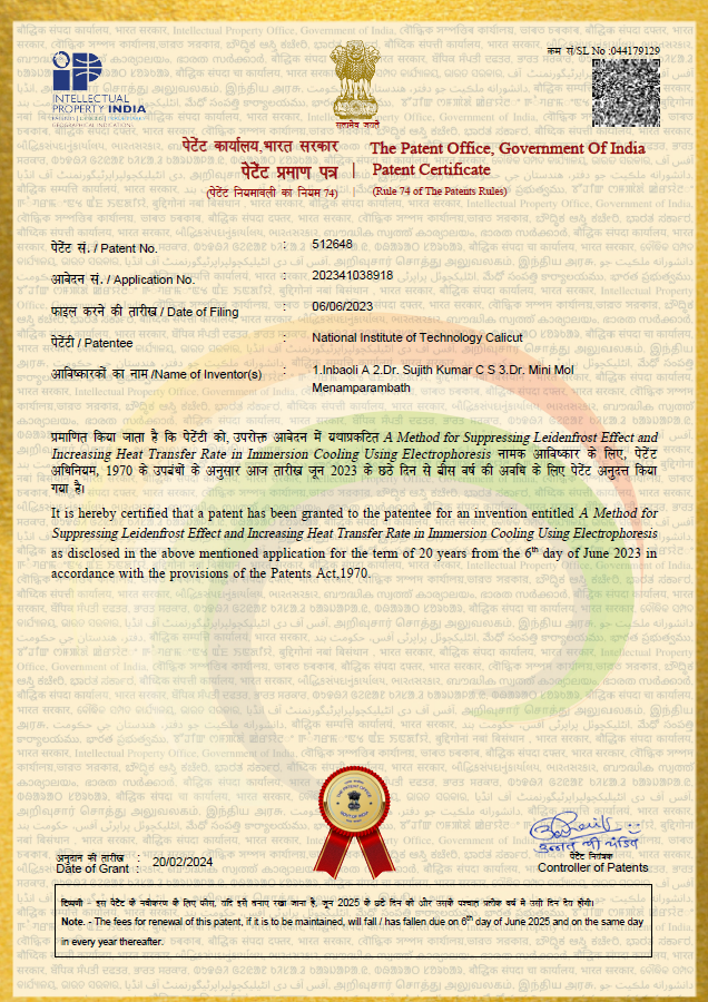 Department of Chemistry NIT Calicut (@chynitcofficial) on Twitter photo An Indian patent has been granted to Dr. Mini Mol. This is her fourth patent from NIT Calicut. Congratulations Dr. Mini Mol <a href="/nitcofficial/">NIT Calicut Official</a> An Indian patent has been granted to Dr. Mini Mol. This is her fourth patent from NIT Calicut. Congratulations Dr. Mini Mol <a href="/nitcofficial/">NIT Calicut Official</a>