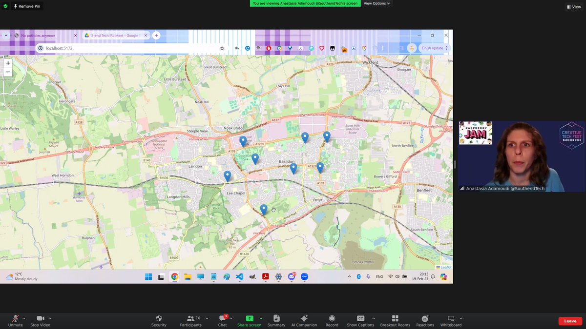 Some of the project presentations from our  "Creative Tech for Social Impact Hackathon", part of the Basildon #CreativeTechFest

Read the descriptions in the alt tags to learn more

Join us to get involved with developing them further, creating your own and learn new tech skills.