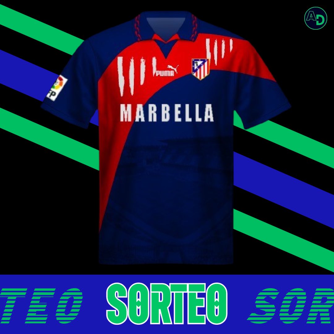 AfDeportiva_'s tweet photo. 🎁 𝐒𝐎𝐑𝐓𝐄𝐎 𝐂𝐀𝐌𝐈𝐒𝐄𝐓𝐀 𝐀𝐓𝐋𝐄́𝐓𝐈𝐂𝐎 𝐃𝐄 𝐌𝐀𝐃𝐑𝐈𝐃

📌 Si esta noche el Atlético de Madrid gana frente al Inter de Milán con gol de Griezmann, sorteamos esta camiseta de la temporada 95/96.

⚠️ Condiciones para participar;

1️⃣ RT
2️⃣ FOLLOW 

🍀 ¡Mucha suerte! https://t.co/8b95V5f7O9