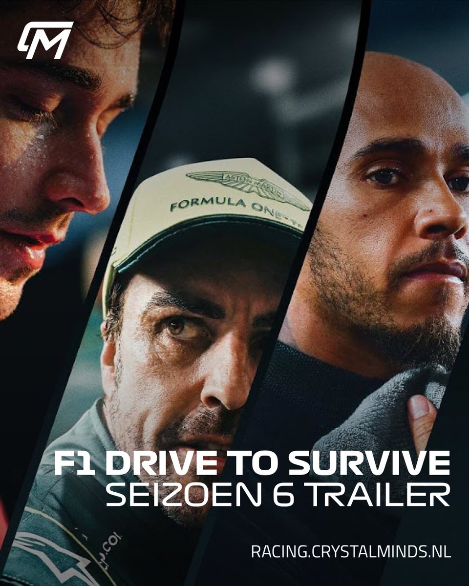 KIJKTIP: Netflix heeft de teasertrailer van seizoen 6 van Drive To Survive uitgebracht. youtube.com/watch?v=AsNxJ1… #DriveToSurvive #Netflix #F123 #F1Game #PlayStation #NLRacing #CrystalMindsRacing #F1 racing.crystalminds.nl