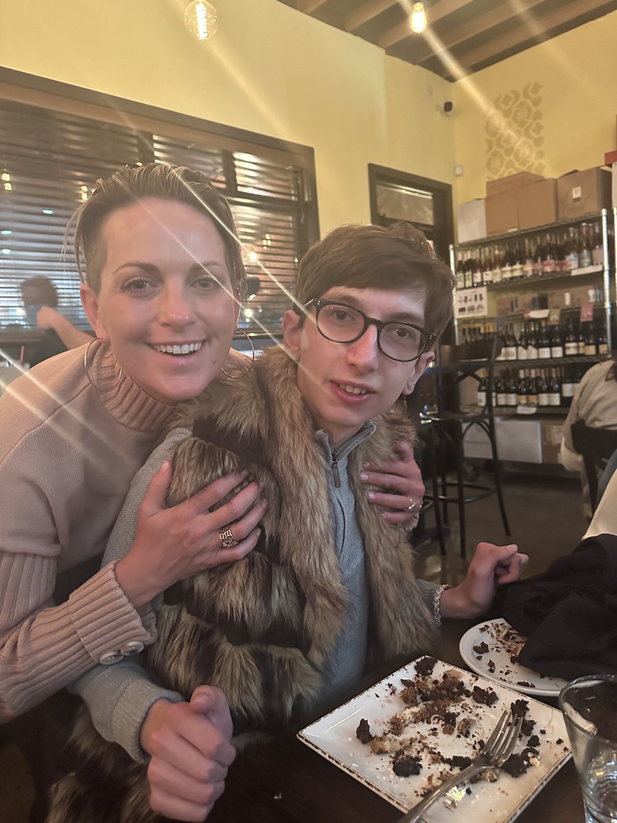 Great dinner this weekend with ⁦@jamieyuccas⁩ My son Quintin trying on Jamie’s vest. Do they know my feelings on vests??? Jamie joins at 1:35