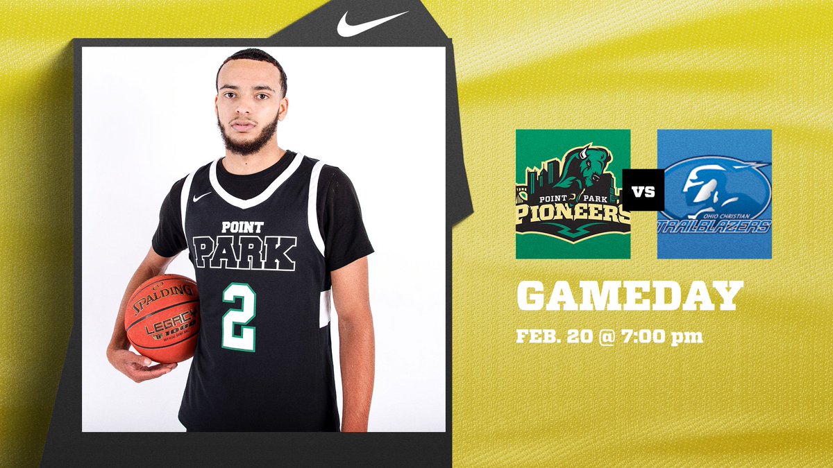 🏀 #17 Point Park hosts Ohio Christian tonight over at CCAC-Allegheny for a #RSC East Division showdown at 7:00 pm!

🗓Tue Feb. 20
🎟️ Free admission with @PointParkU ID; $5 adult, $3 student
🚍 Fan shuttle from campus begins 4:30 pm looping every 30 min

#NAIAHOOPS #PPUMBB