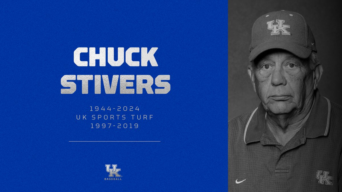 UKBaseball's tweet image. We lost a longtime member of our baseball family. Thank you for your dedication, Chuck. @UKsportsturf