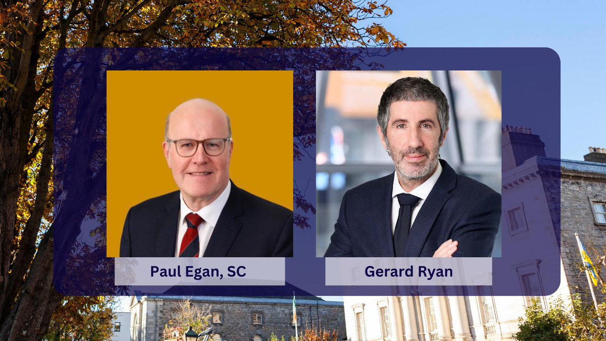 The Diploma in Corporate Law & Governance starts this evening at @LawSocIreland with opening lectures on Company Law by Paul Egan, SC @MHCLawyers & Gerard Ryan, Partner @ESlawIE. Wishing all students the very best of luck with their studies! Find out more👉tinyurl.com/484a7f5c