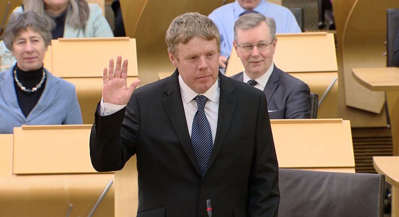 A very proud moment for the Moray Conservatives as our very own Tim Eagle is sworn into the Scottish Parliament.