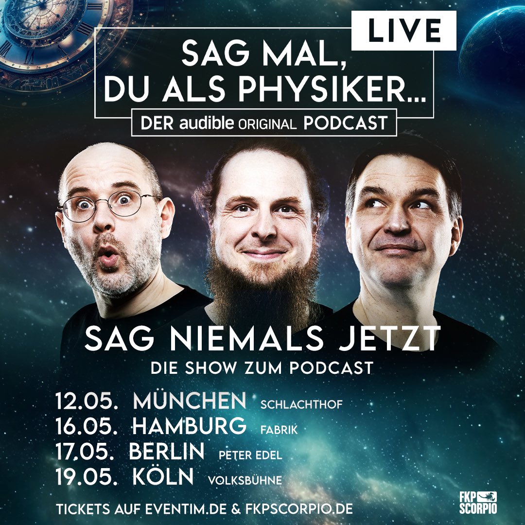Wir trau’n uns auf die Bühne - und versuchen LIVE der Zeit ein paar Schnippchen zu schlagen! Seid Ihr dabei? Wir freuen uns auf Euch 🤩