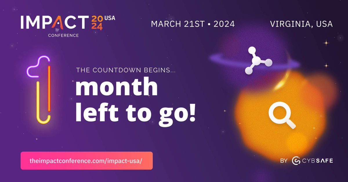 #IMPACT2024 USA lands in one month! Have you secured your place yet? MITRE, National Cybersecurity Alliance, National Institute of Standards and Technology (NIST)