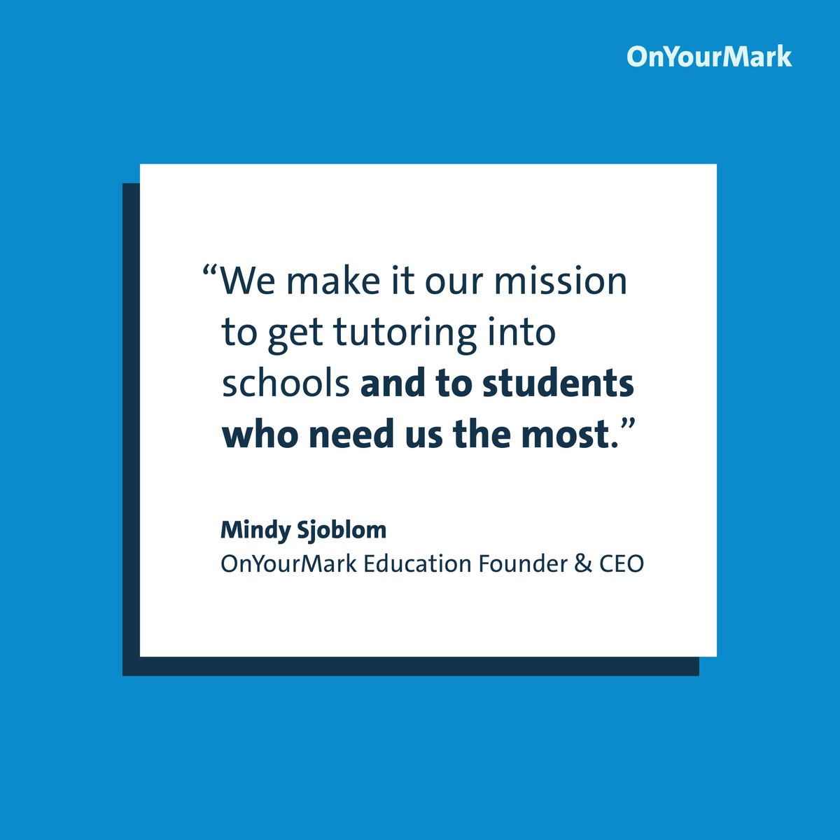 OnYourMark Education is helping to close the reading gap by providing accessible, personalized tutoring during the school day. dell.org/story/onyourma…