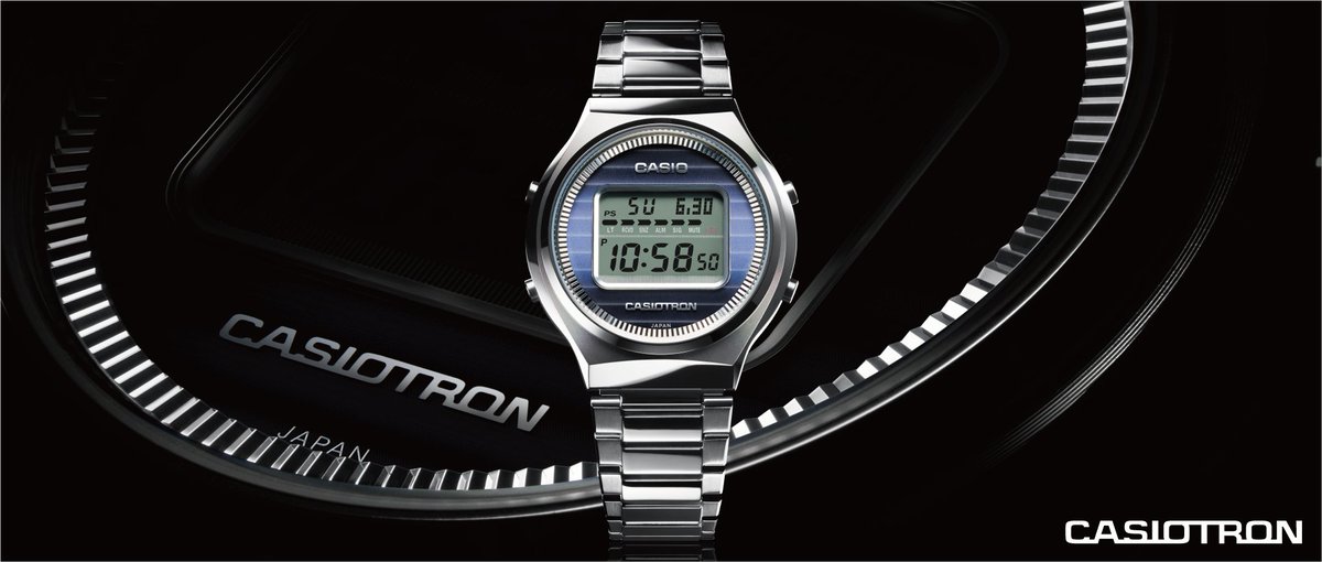 CASIO_Spain's tweet photo. 🎉 Celebramos el lanzamiento del primer reloj CASIO, hace 50 años, con el lanzamiento de un reloj conmemorativo: el TRN-50. Una recreación del revolucionario Casiotron de 1974 con tecnología actualizada. 🕰️ #Casio50 #TRN50 https://t.co/T2N64h9UB4