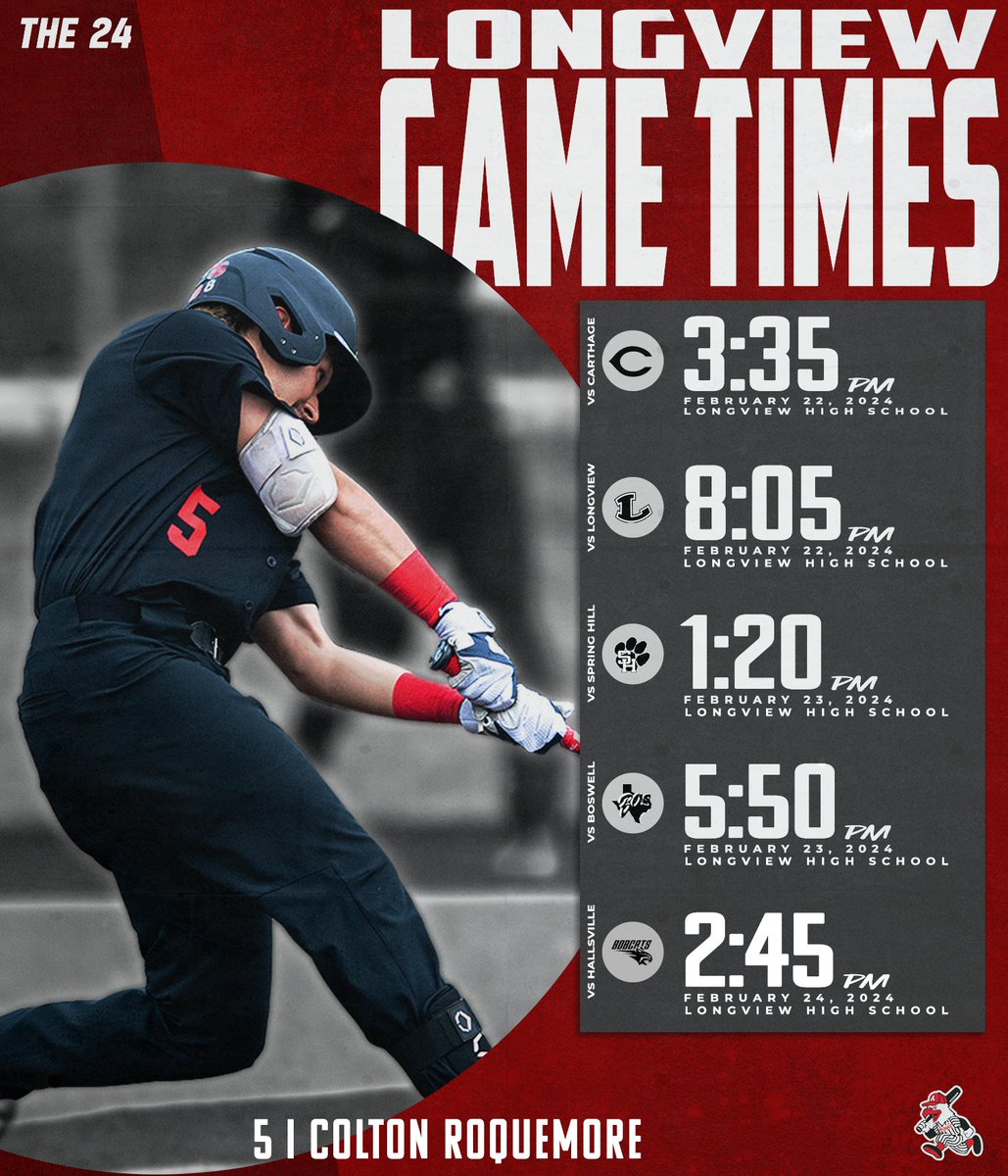 Argyle_Baseball's tweet photo. They start counting this week! Tournament schedule for the first week of the regular season in Longview! #The24

@ArgyleSports I @TheTalonNews 
📸Steve Wohnoutka Sports Photography https://t.co/8yDMLAw5xA