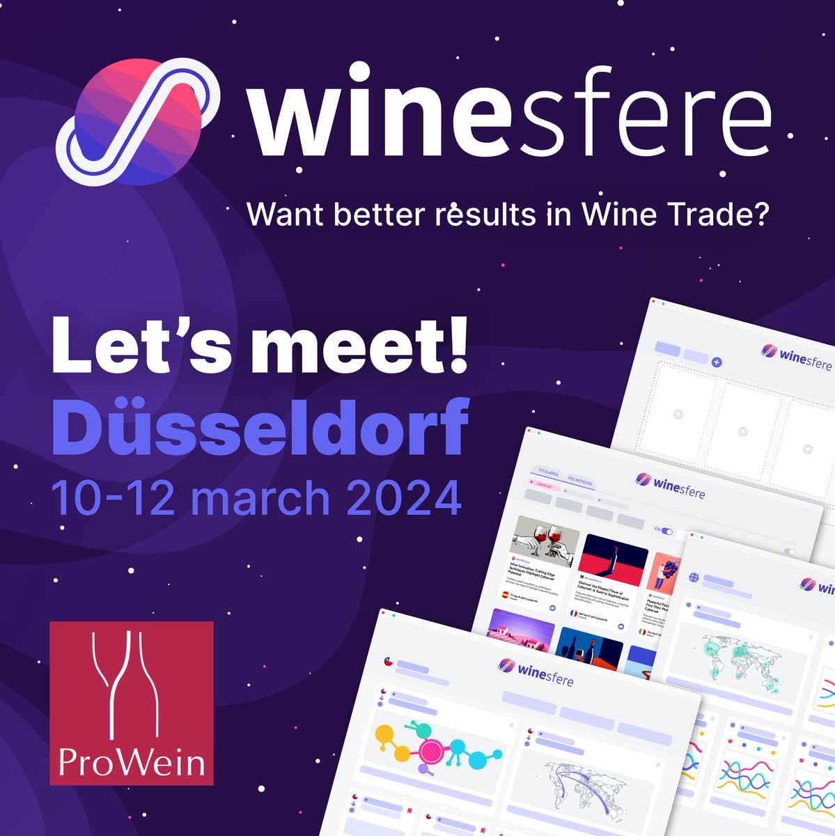 winesfere's tweet photo. Easily Visualize and Monitor Opportunities
and Threats in the Global Wine Market.

Winesfere provides Wine industry Intelligence:
Imports &amp; Exports; Latest News; Production &amp;
Consumption; Economic Data; Exchange Rates.

Let's meet on ProWein 2024:  https://t.co/wAYNSIhwww https://t.co/OfUpHNr8Nd