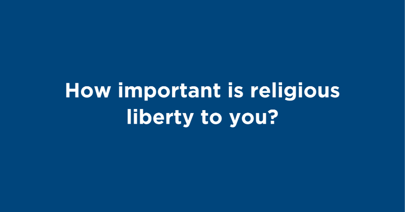 Hillsdale's tweet photo. You and I know that religious liberty in America is under serious threat. But we can reverse course. 

Click the secure link below to take our Religious Liberty Survey today and help us more clearly understand the views of the American people on this critical issue.