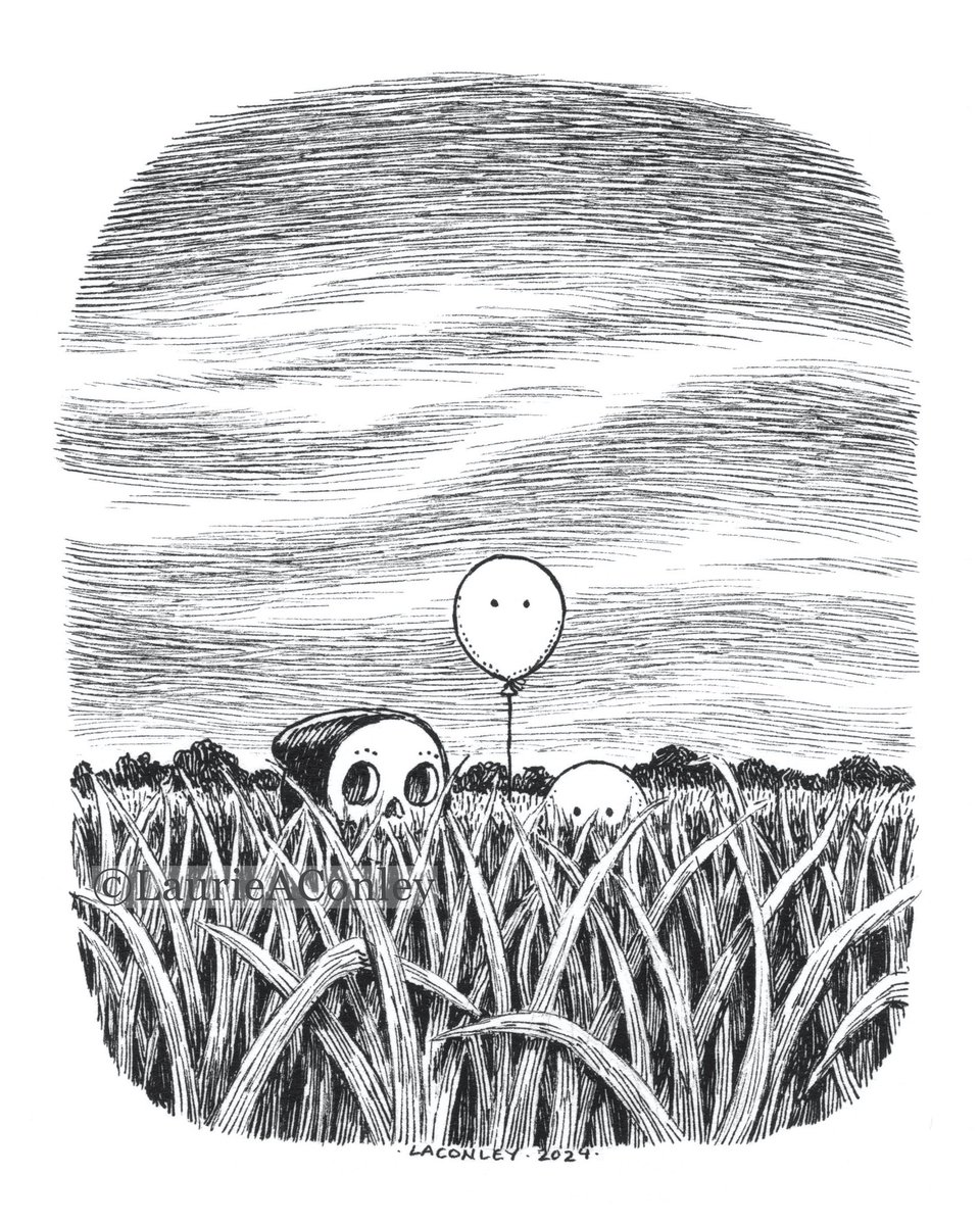 “Hiding”. 100 Ghosts: 94/100 #100daydrawing2023