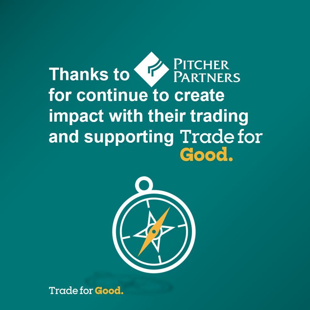 Today, we are shining a spotlight on @PitcherPartner ✨  and their commitment to making a positive difference by donating their trade brokerage to charities. 🙌 

Thank you, Pitcher Partners, here's to continuing our partnership and creating even more positive change together! 🌟