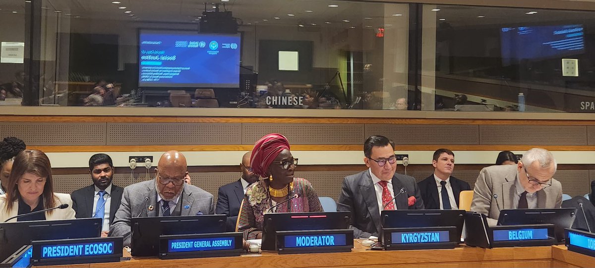 Amidst pressing global challenges, it's crucial to bridge gaps & build alliances for #socialjustice. Join us in fostering dialogue and action towards accelerating the implementation of the #SDGs. #GlobalGoals @ILO @KyrgyzMissionUN @UNDESA @BelgiumUN @UN_PGA @UNECOSOC