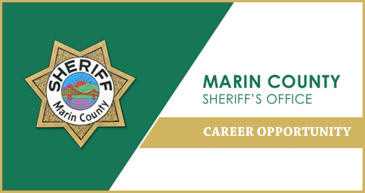 The Marin County Sheriff's Office has 2 new opportunities open now! Apply for Parking Enforcement Officer I/II or Jail Housekeeper by closing date of 3/1! #marincounty governmentjobs.com/careers/marinc…