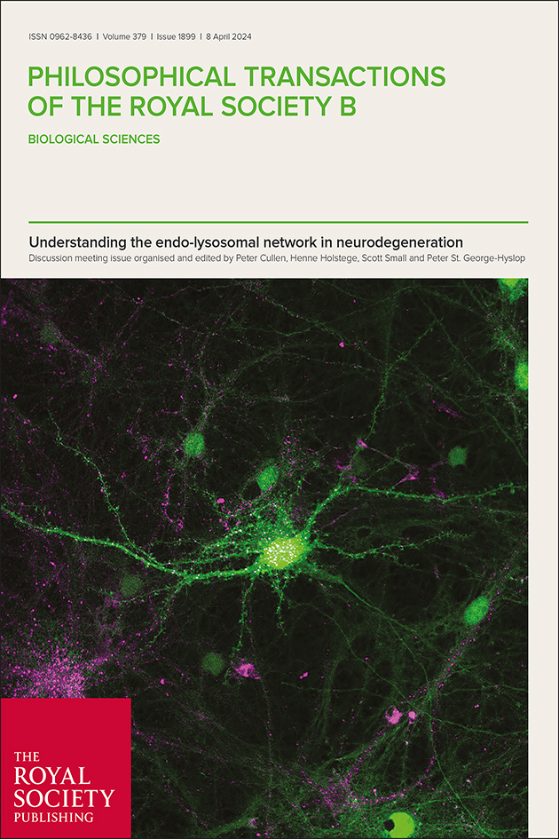 New fully #OpenAccess theme issue of #PhilTransB 'Understanding the endo-lysosomal network in #neurodegeneration'. Read: bit.ly/PTB1899
