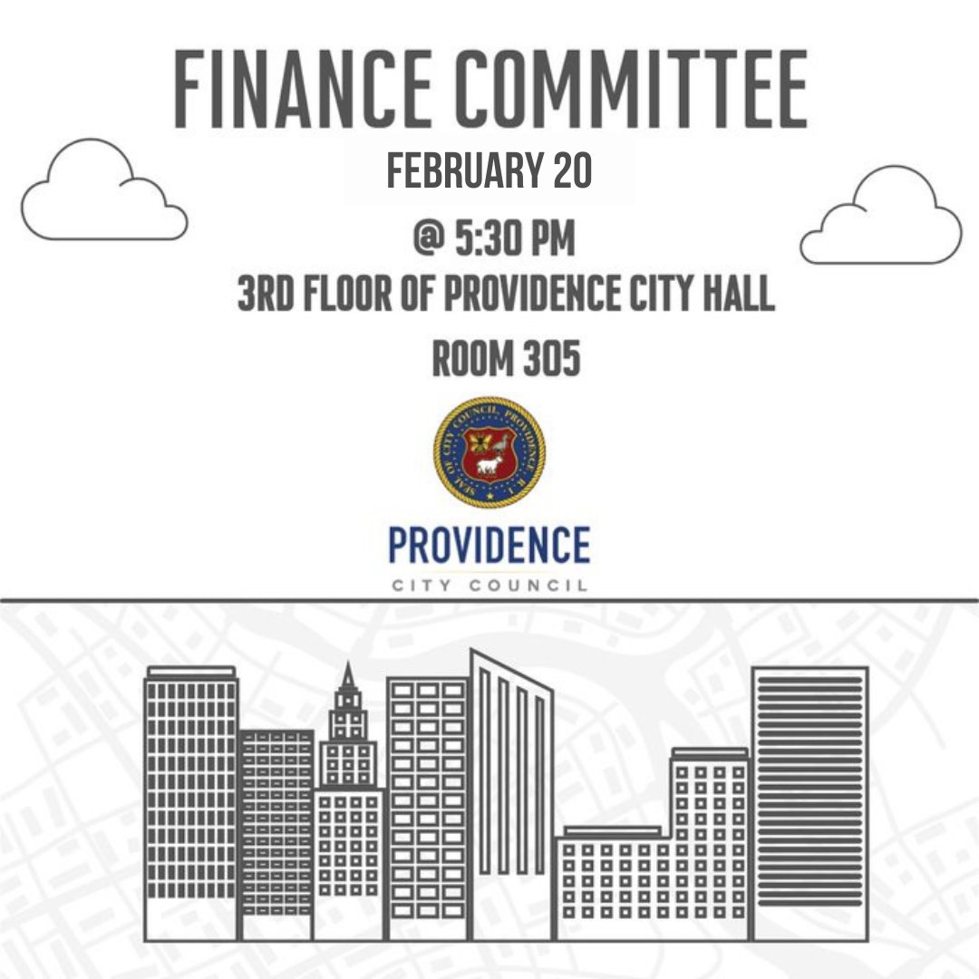 Tonight's Finance Committee agenda ⬇️ providenceri.iqm2.com/Citizens/Detai…

Watch online 📷youtube.com/@ProvidenceCit……