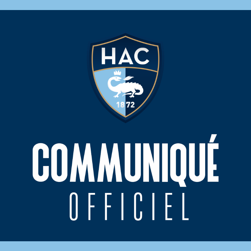HAC_Foot's tweet photo. Communiqué officiel… ⤵️