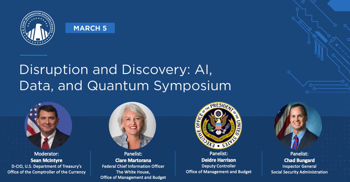 Join us to hear leaders across the gov discuss #AI vs. Fraudsters: How New Technologies Are Tilting the Battle at the Disruption & Discovery: AI, Data, & Quantum Symposium on 3/5. This is an in-person event. Zoom is for registration only. #Innovation ➡️gsa.zoomgov.com/meeting/regist…