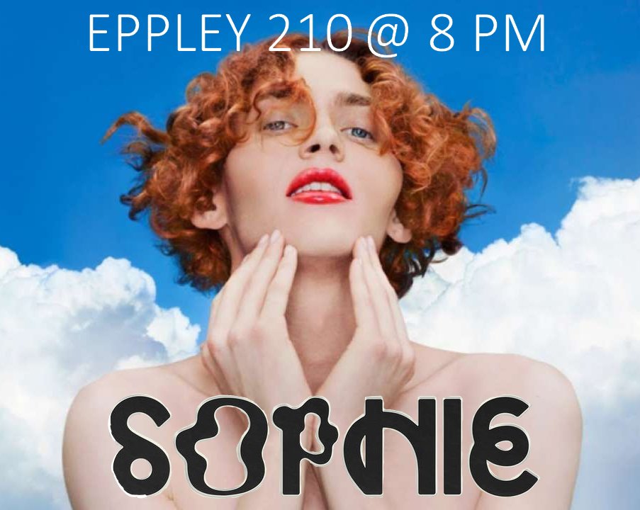 Join us to discuss SOPHIE, the iconic electronic producer and her legacy. The PowerPoint was made by Kyle but it'll probably be presented by someone else.
