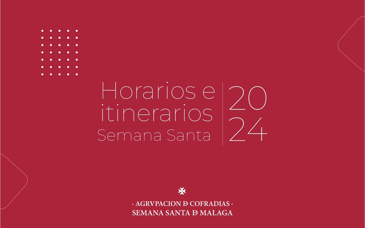 Ya disponible para su consulta los horarios e itinerarios de la Semana Santa de Málaga de 2024. #CofradíasMLG agrupaciondecofradias.com/wp-content/upl…