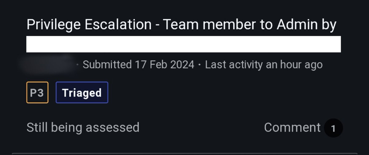 Triaged at <a href="/Bugcrowd/">bugcrowd</a> 
.
.
Teammates 😎<a href="/Rohan_Lew/">Rohan_lew</a>
<a href="/atif2816/">Atif Alam 🇮🇳</a> 
#bugbounty #cybersecurity #hacking #infosec #CybersecurityNews