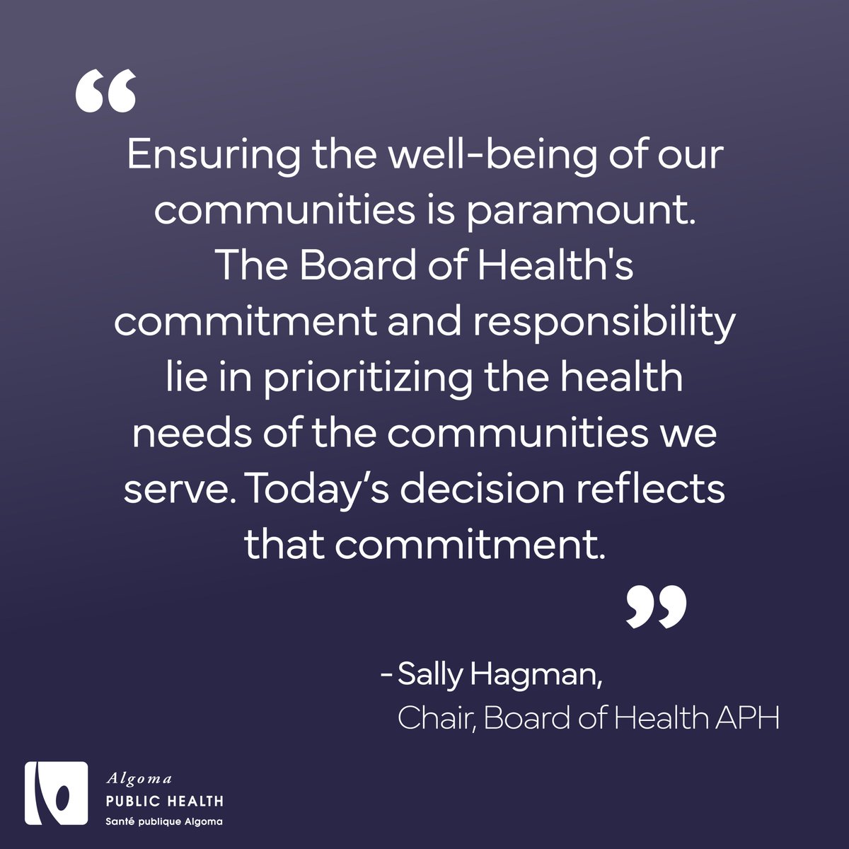 Algoma Public Health tweet media