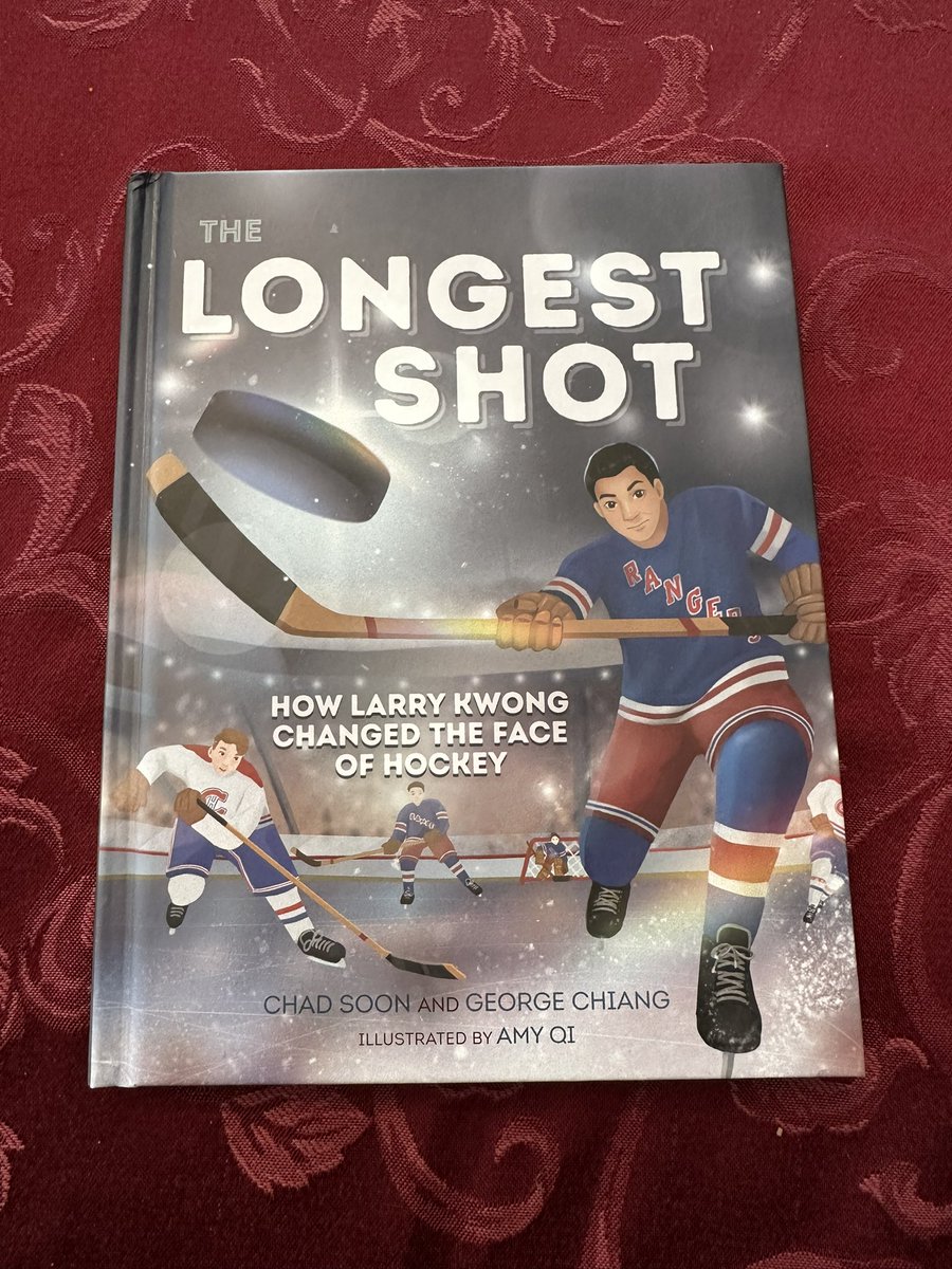 Today is Hockey is For Everyone Day! Pick up a copy of the new “The Longest Shot: How Larry Kwong changed the Face of Hockey” book on 1st @NHL player of Asian descent in 1948: bit.ly/3SE4VH6 
#LarryKwong #AAPI #StopAsianHate #ItsLarrysTurn #TobySportsGeekness