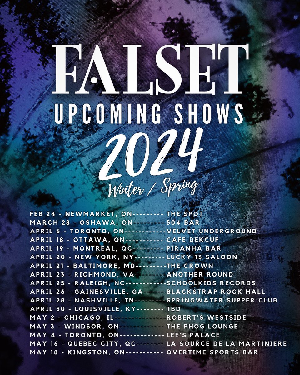 🎶✨ Big News, from FALSET! ✨🎶

Get ready USA🇺🇸 + CANADA🇨🇦 - Mark your calendars - we're hitting the road! 🚌🌎 

We can't wait to see your faces, and rock out with every single one of you. Let's make these nights to remember! 🌟🎸🔥

👉 Tickets go on sale soon! 🎫