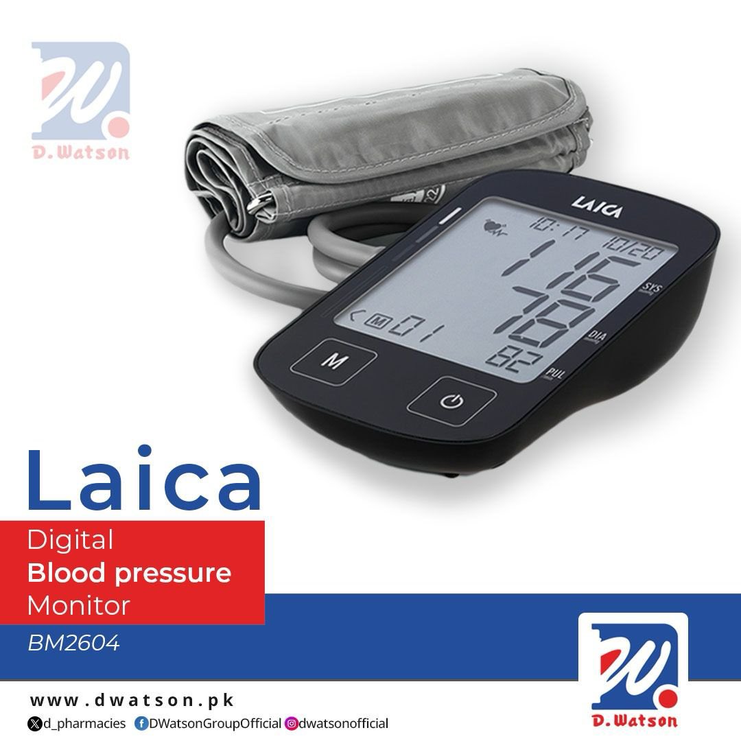 d_pharmacies's tweet photo. The LAICA BM2604 arm blood pressure monitor is an automatic device designed for home use. It swiftly measures both systolic and diastolic blood pressure, as well as heart rate, and alerts you to any arrhythmias.
 
#Dwatson #Laica #BloodPressureMonitor #digitalbloodptessuremonitor https://t.co/fxwnU5yBl0