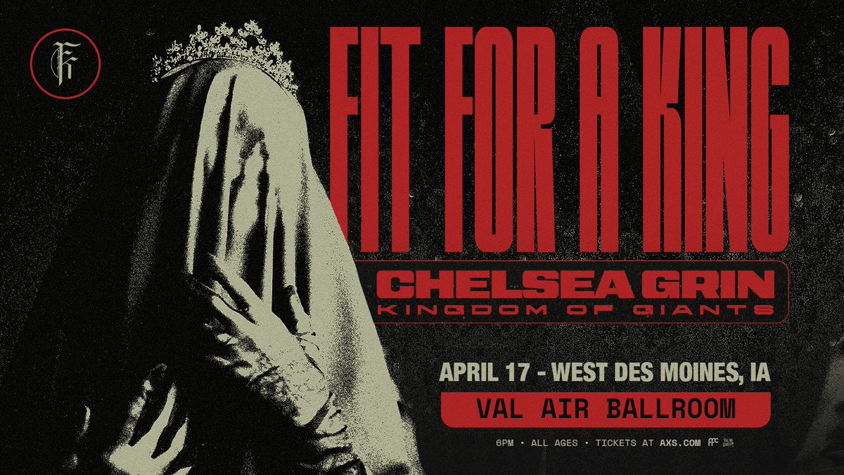 On sale now! you better grab your tickets while you can for @fitforaking on April 17th with special guests @ChelseaGrinUT & @KINGDOM_GFent! 💥 🎫 axs.com/events/531456/
