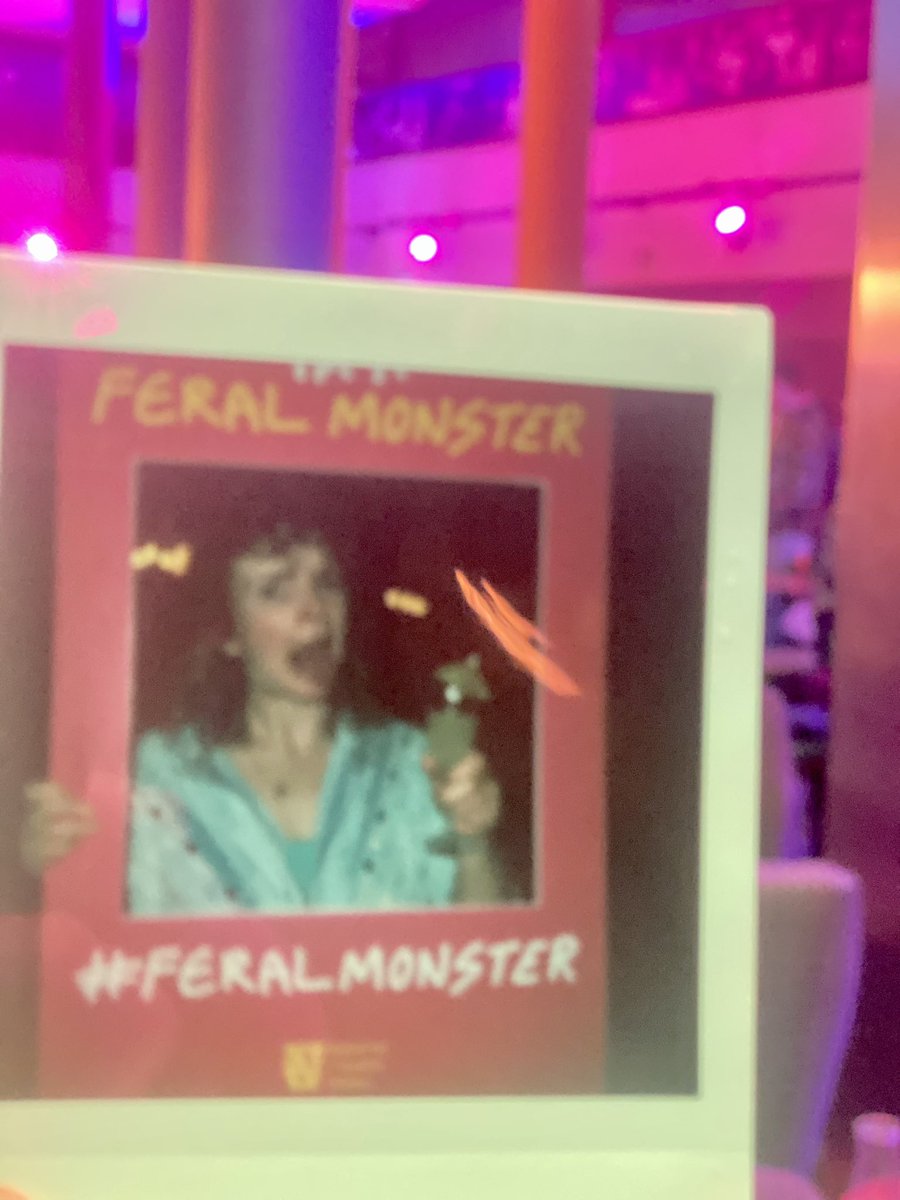 Catchy songs, chips and mocktails at #feralmonster press night in @ShermanTheatre. As a queer and confused teen, I wish this musical had existed 20 years ago. Llongyfarchiadau @NTWtweets 👏 💐