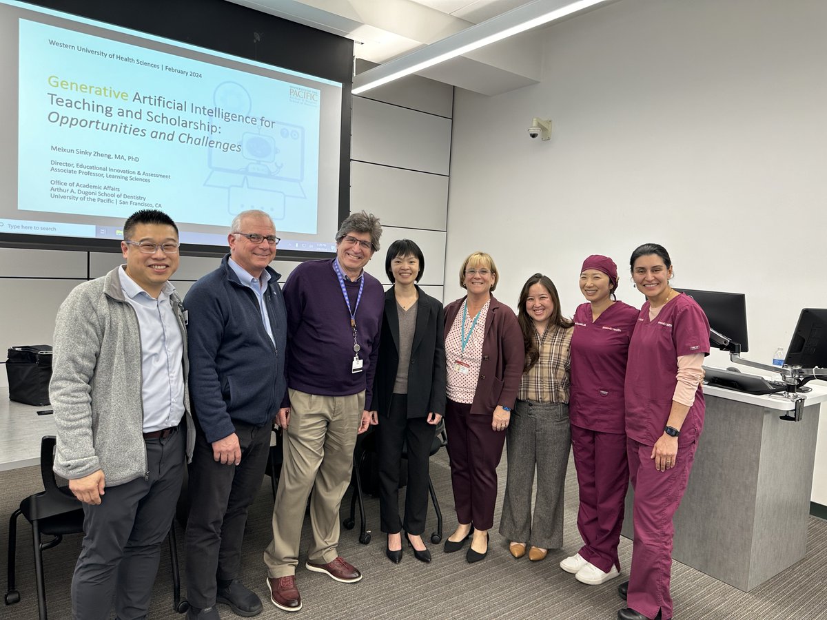 WesternU College of Dental Medicine invited a generative artificial intelligence (AI) expert to present a faculty development workshop on the benefits and pitfalls of utilizing generative AI in dental medicine education. news.westernu.edu/westernu-colle…