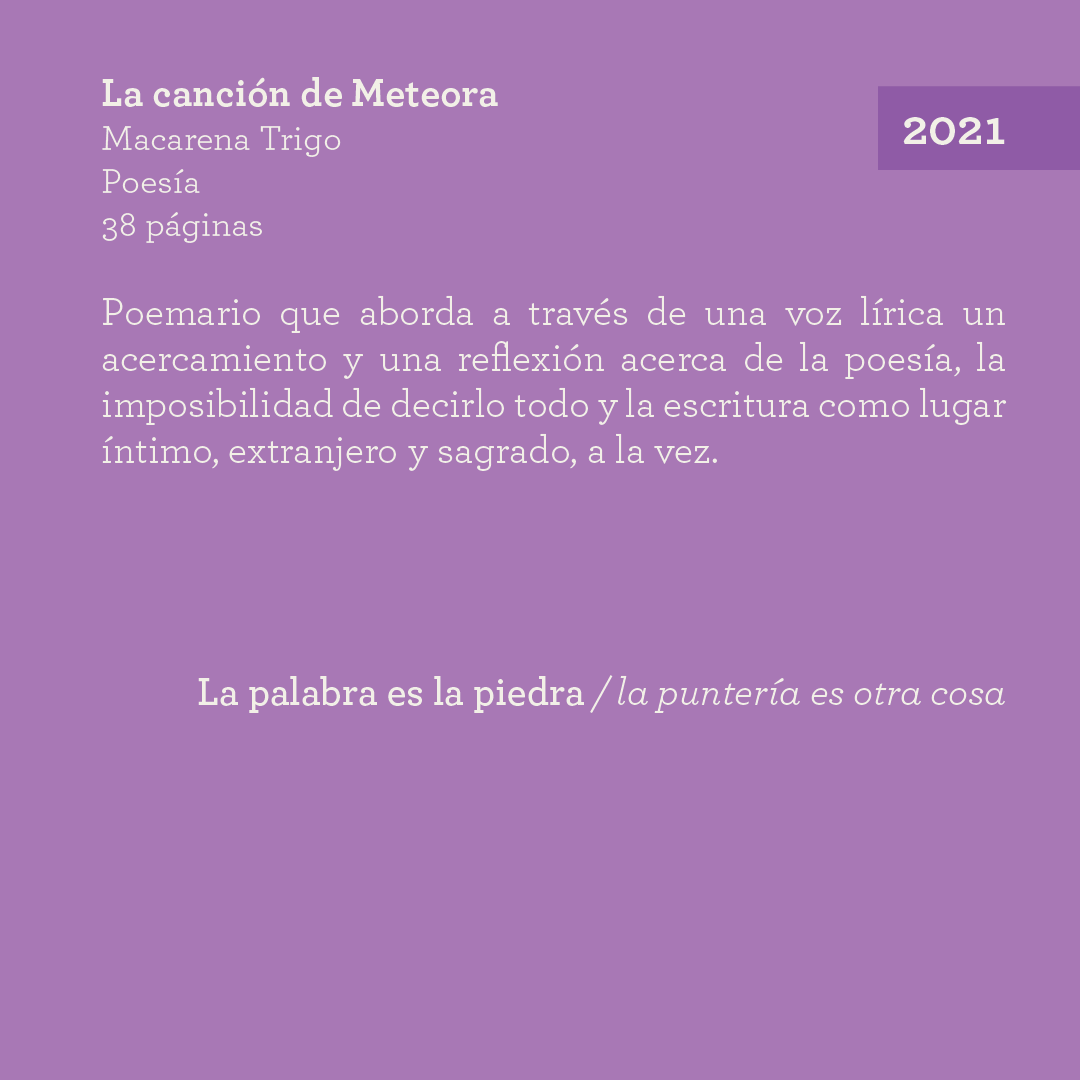 evtierra's tweet photo. Macarena Trigo baila una forma de persistir en la incertidumbre. Sin promesas de nada, deja la puerta abierta para que cada lector haga su propio viaje. (sigue) https://t.co/gDqMNC0JVY