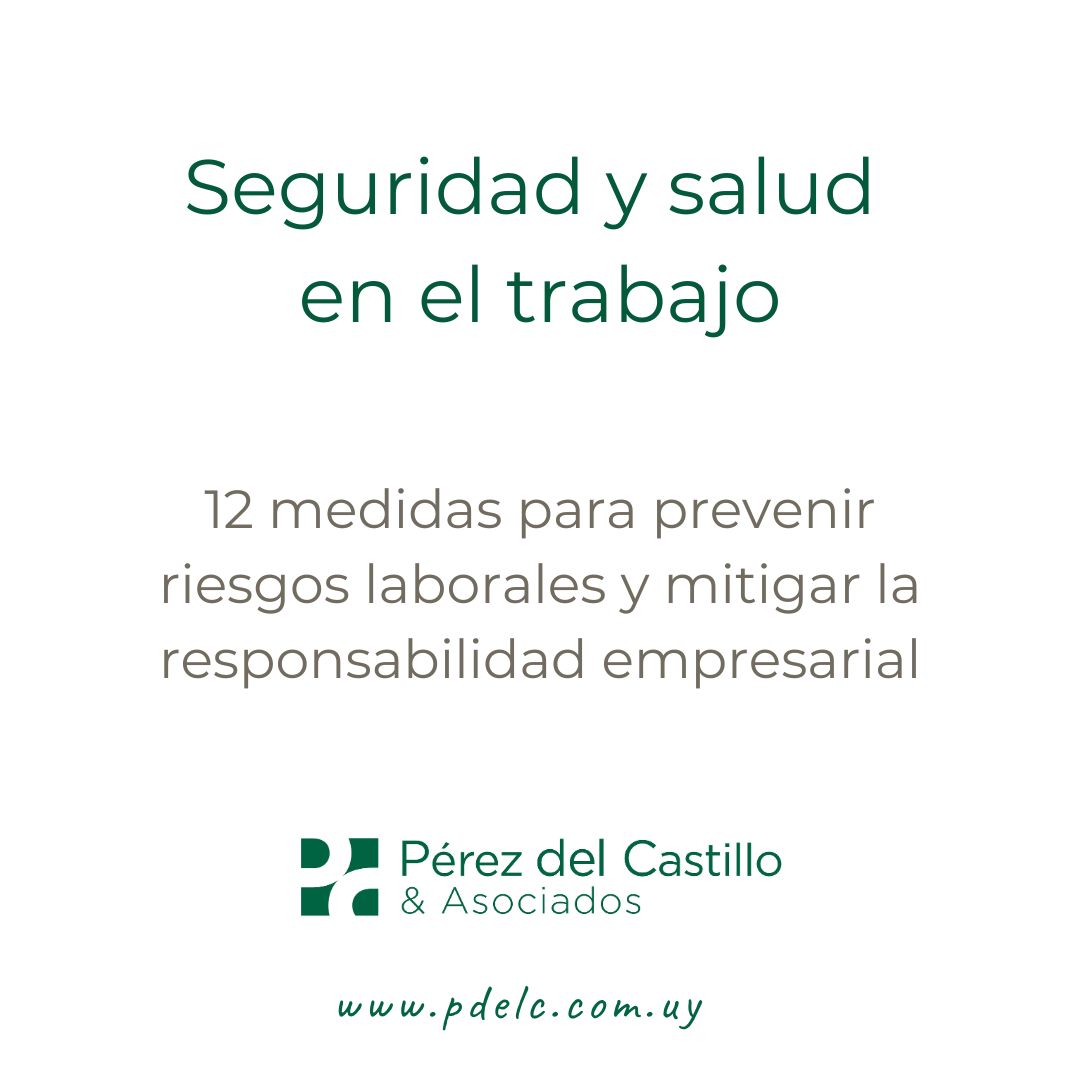 PdelCyAsoc's tweet photo. Seguridad y salud en el trabajo: análisis de @Mpdelcastillo de las 12 obligaciones principales del empleador: https://t.co/MorR91TGUD

#Servimos #PdelC #Laboral  #SYSO https://t.co/KWHj6hQAnE