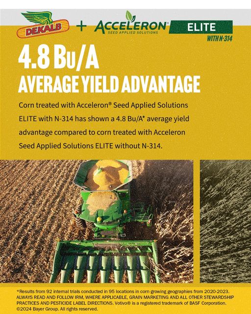 DKCAG_NENEB's tweet photo. Have you heard? Acceleron N-314 Seed Treatment brings the never-seen-before combination of VOTIVO and fluopyram to help protect corn against the unseen pest, nematodes. #DEKALB #CornThatPerforms https://t.co/h26iNwM9Dp