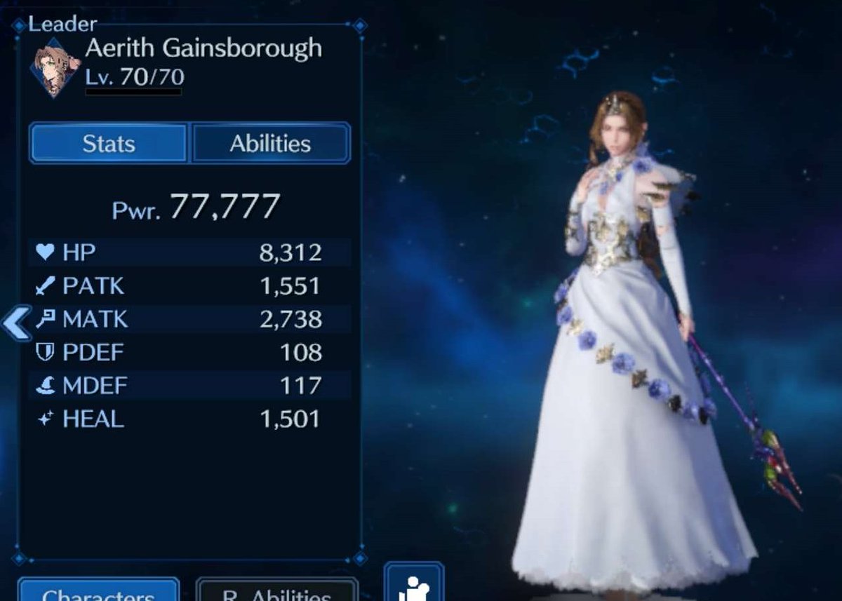 I've built the perfect Aerith by accident: 77,777 😊 👏#FF7EC #FF7EverCrisis