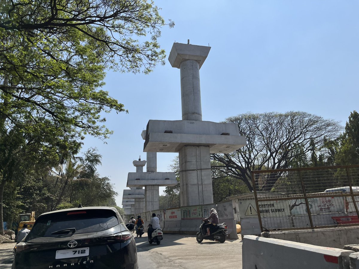 DEVESHS67071822's tweet image. Pune University Double Decker Flyover Progress 

#Pune #Contd