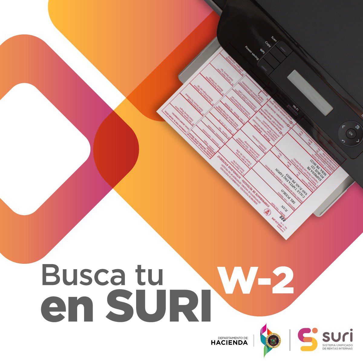 Desde tu cuenta de SURI puedes descargar tu W-2  o imprimirla en solo minutos. Para más información visita: suri.hacienda.pr.gov/_/#8 #CicloContributivo2024 #Planilla2023 #Informativas #W2 #HaciendaPR