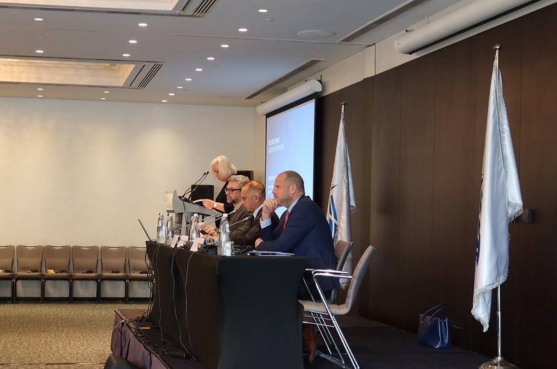 natopa's tweet photo. #NATOPA annual joint meetings continue on day 2⃣with address by 🇧🇪 PermRep, Ariadne Petridis, and a focus on #NATO’s Approach to the Southern neighbourhood &amp; the #IndoPacific region, the #EU’s Neighbourhood &amp; Enlargement Policies and European energy security. https://t.co/8mxR2oaPai