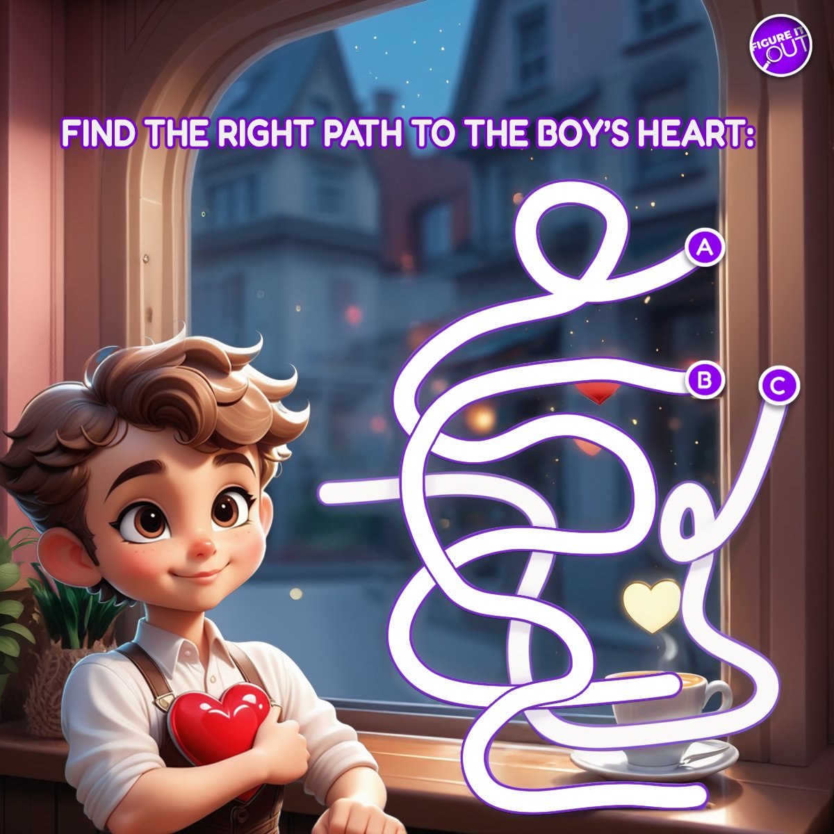 🔍❤️👦 Can you find the right path through the maze to the boy's heart? Navigate the twists and turns, and unlock the correct route for a chance to win heartfelt rewards! 💖🏆💸⬇️ 👉🏼 bg.onelink.me/2pGm/TWbio?bc=… 🔍❤️